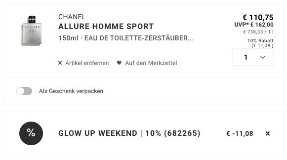 🌼 Chanel Allure Homme Sport 150ml ‼️ Herren Eau de Toilette ➡️ für 99,67€ (statt 160€) 🌼 Chanel Allure Homme Sport 150ml ‼️ Herren Eau de Toilette ➡️ für 99,67€ (statt 160€)