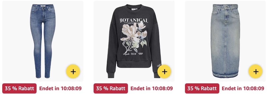 👸 Amazon: ONLY Sale – Gürtel, Jacken, Jeans & mehr