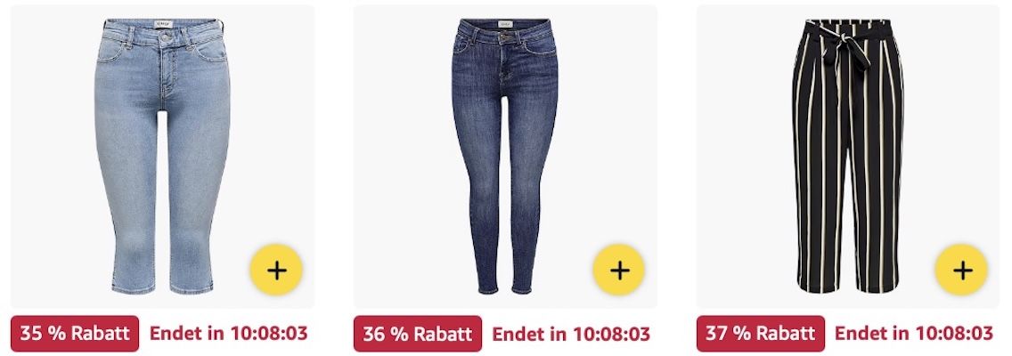 👸 Amazon: ONLY Sale – Gürtel, Jacken, Jeans & mehr