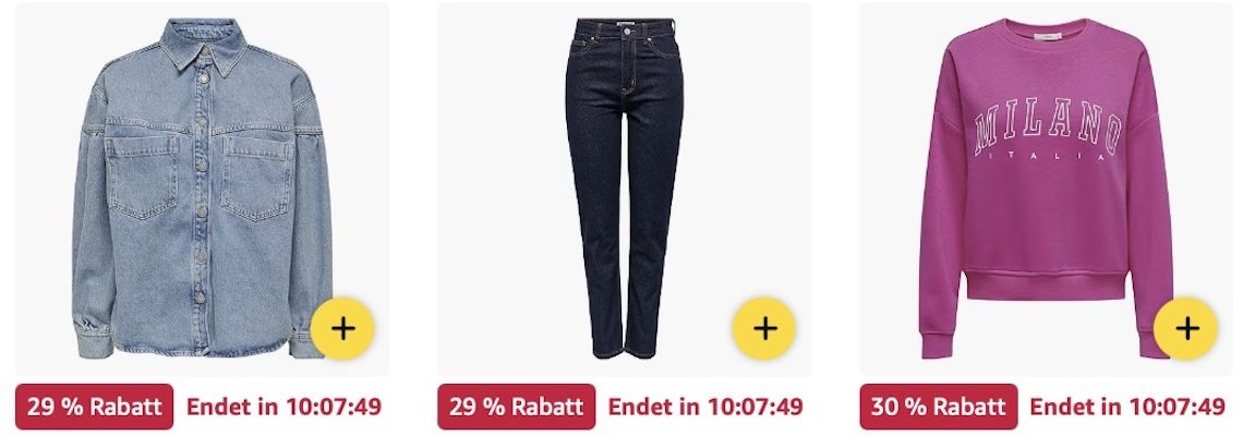 👸 Amazon: ONLY Sale – Gürtel, Jacken, Jeans & mehr
