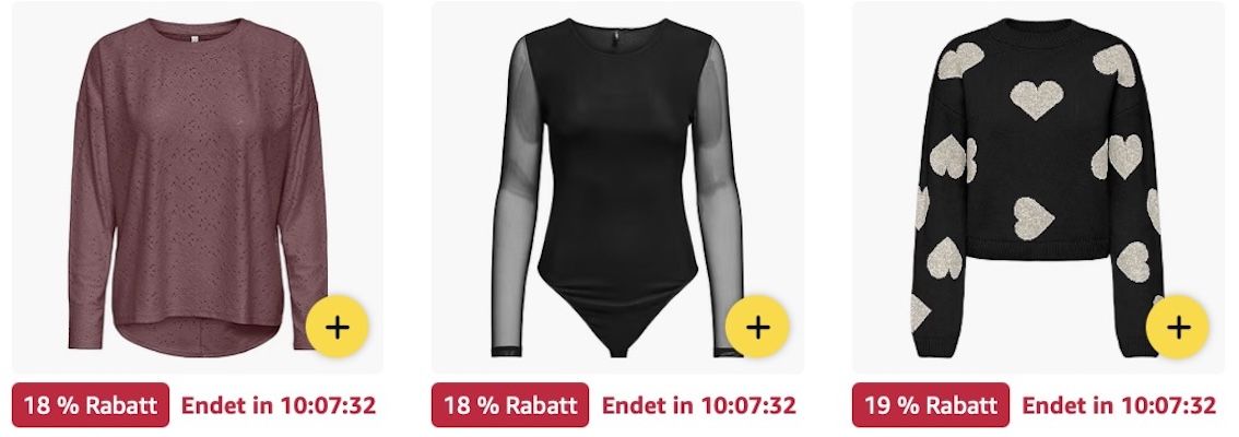 👸 Amazon: ONLY Sale – Gürtel, Jacken, Jeans & mehr