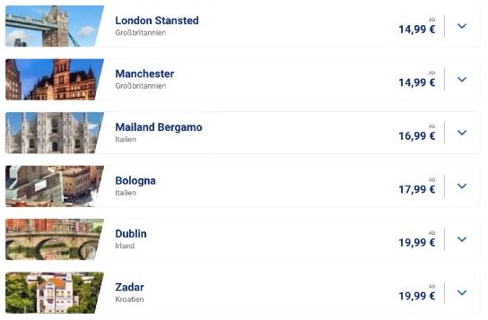 🛩️ Ryanair Fantastische Städtereisen z.B. 🇮🇪 Dublin, 💂London oder 🍕 Mailand ab 14,99€