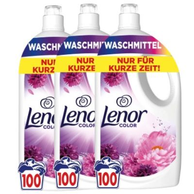 🧼 3x 100WL Lenor Blütentraum Flüssigwaschmittel 🔥 für 43,97€ (statt 54€) – nur 14Ct pro WL