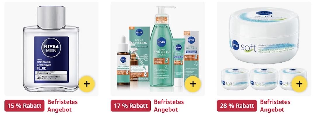 🔝🧴 Amazon: NIVEA Mega Sale z.B. Anti Age Hyaluron Feuchtigkeitscreme für 8€ (statt 13€)