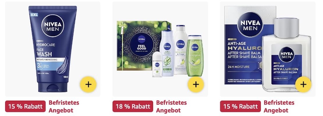 🔝🧴 Amazon: NIVEA Mega Sale z.B. Anti Age Hyaluron Feuchtigkeitscreme für 8€ (statt 13€)