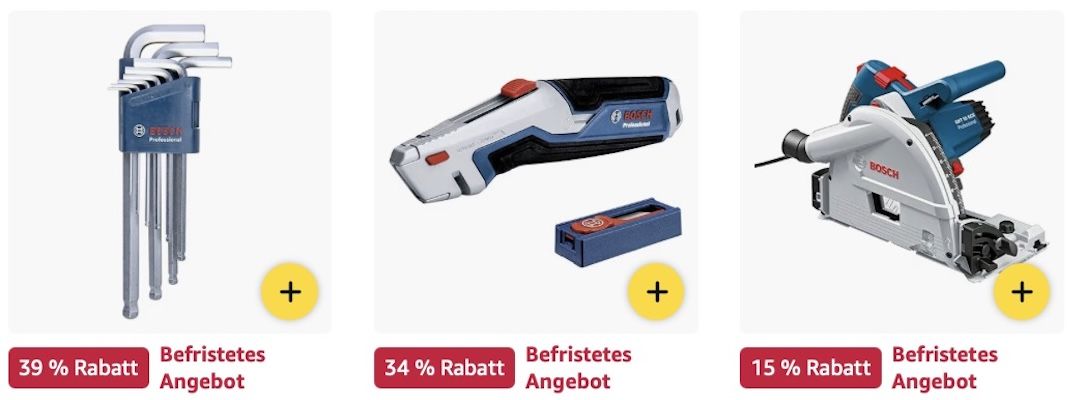 🔝🤑🛠️ Amazon: Bosch Professional Megadeals z.B. Akku Ratschenschrauber für 110€ (statt 126€
