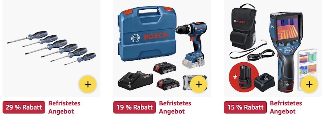 🔝🤑🛠️ Amazon: Bosch Professional Megadeals z.B. Akku Ratschenschrauber für 110€ (statt 126€