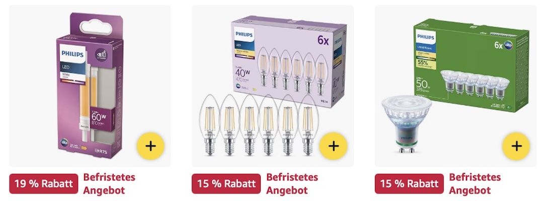 💡 Amazon: Philips Hue Leuchtmittel im Big Sale z.B. Philips Hue Starter Set für 145€ (statt 165€) 💡 Amazon: Philips Hue Leuchtmittel im Big Sale z.B. Philips Hue Starter Set für 145€ (statt 165€)
