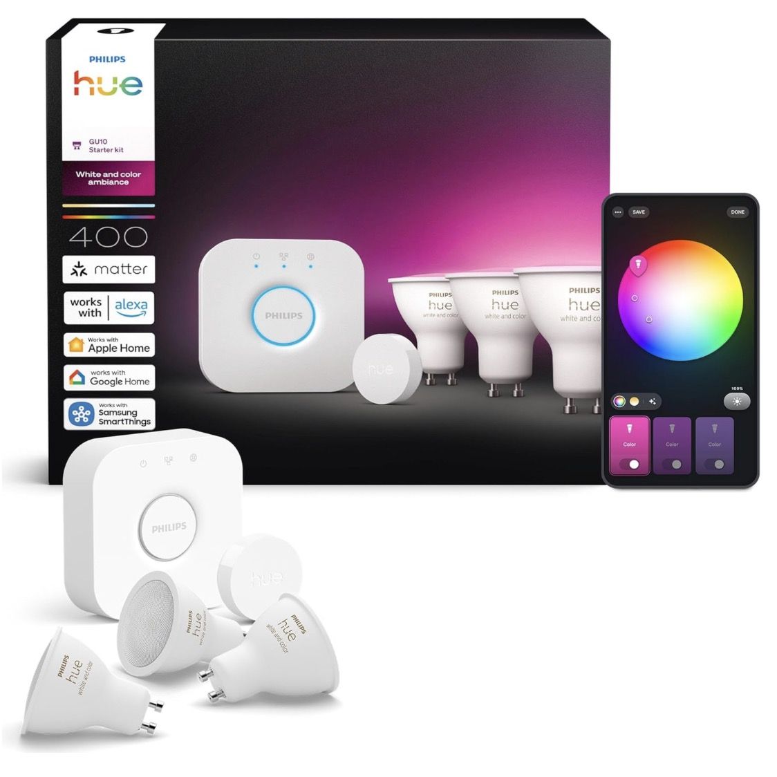 💡 Amazon: Philips Hue Leuchtmittel im Big Sale z.B. Philips Hue Starter Set für 145€ (statt 165€)