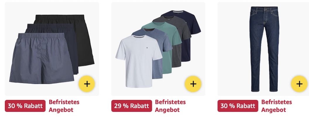 🔝🤑👕 Amazon: Jack & Jones Sale z.B. Male Trunks ab 22,44€ (statt 28€) 🔝🤑👕 Amazon: Jack & Jones Sale z.B. Male Trunks ab 22,44€ (statt 28€)