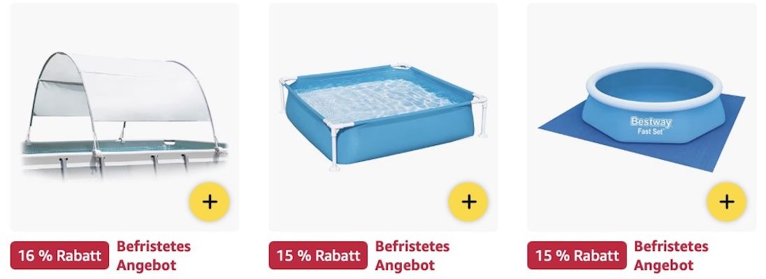 🔝🏖️ Amazon: Bestway & Intex Pools Big Sale z.B. Bestway Pool Set mit 366 x 100 cm für 187€ (statt 208€) 🔝🏖️ Amazon: Bestway & Intex Pools Big Sale z.B. Bestway Pool Set mit 366 x 100 cm für 187€ (statt 208€)
