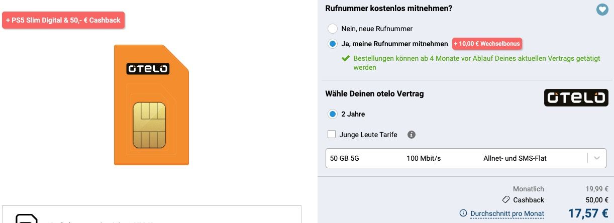 🔥 PlayStation 5 Slim Digital + Vodafone 50GB für 19,99€ mtl. + 60€ Bonus 🔥 PlayStation 5 Slim Digital + Vodafone 50GB für 19,99€ mtl. + 60€ Bonus