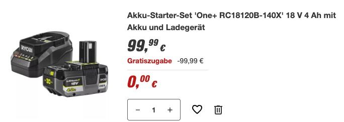 🪚 RYOBI 18V ONE+ Akku Handkreissäge R18CS 🧨 inkl. Akku und Ladegerät für 99,99€ (statt 173€)