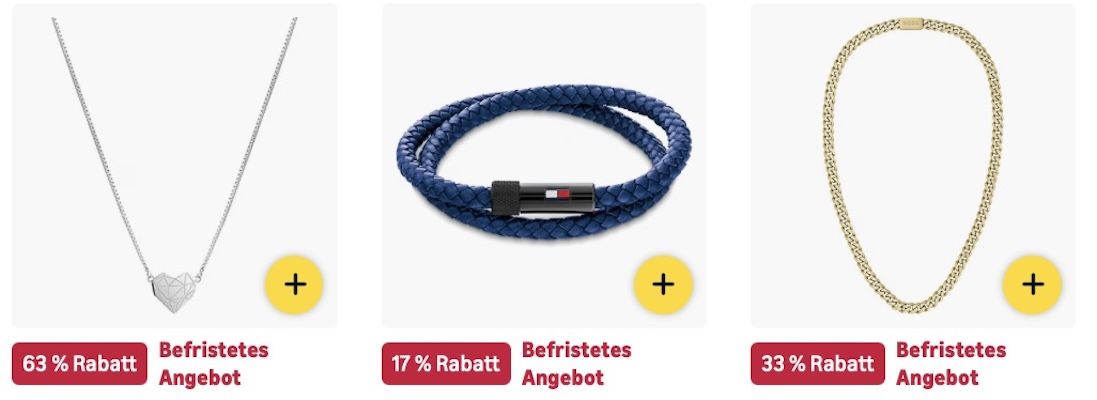 🔥 Amazon: Uhren und Schmuck im Sale z.B. Tommy Hilfiger Quarz Uhr für 100€ (statt 144€) 🔥 Amazon: Uhren und Schmuck im Sale z.B. Tommy Hilfiger Quarz Uhr für 100€ (statt 144€)