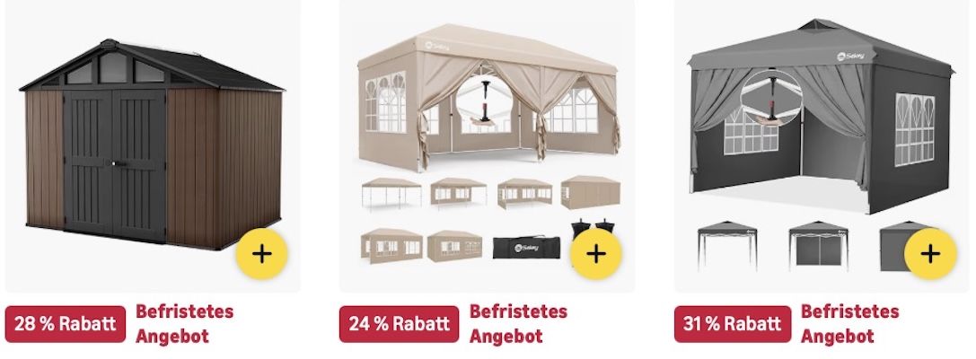 ☀️🏡☺️ Amazon: Megasale auf TOP-Gartenmöbel z.B. Gartenbank mit 227L Stauraum für 152€ (statt 191€) ☀️🏡☺️ Amazon: Megasale auf TOP Gartenmöbel z.B. Gartenbank mit 227L Stauraum für 152€ (statt 191€)