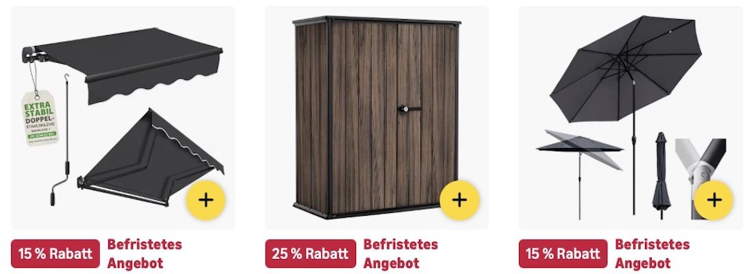 ☀️🏡☺️ Amazon: Megasale auf TOP-Gartenmöbel z.B. Gartenbank mit 227L Stauraum für 152€ (statt 191€) ☀️🏡☺️ Amazon: Megasale auf TOP Gartenmöbel z.B. Gartenbank mit 227L Stauraum für 152€ (statt 191€)