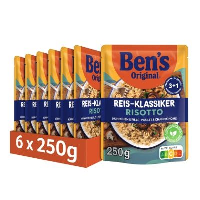 🍄 6x Ben’s Original Express Risotto Hühnchen & Pilze ab 8,07€ (statt 18€)