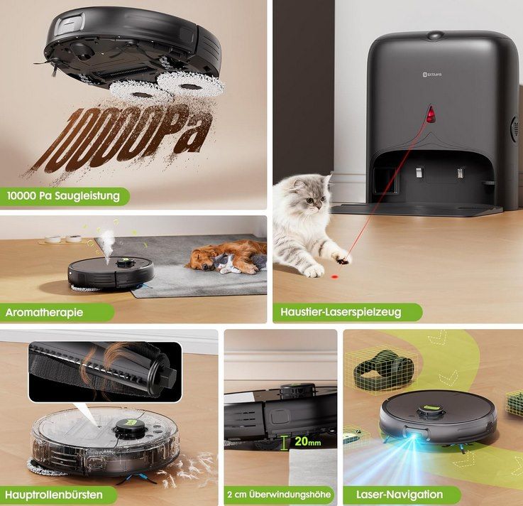 🧹 EXTRAVIS V5 Pro Saugroboter mit Wischfunktion & Absaugstation für 199,49€ (statt 285€)