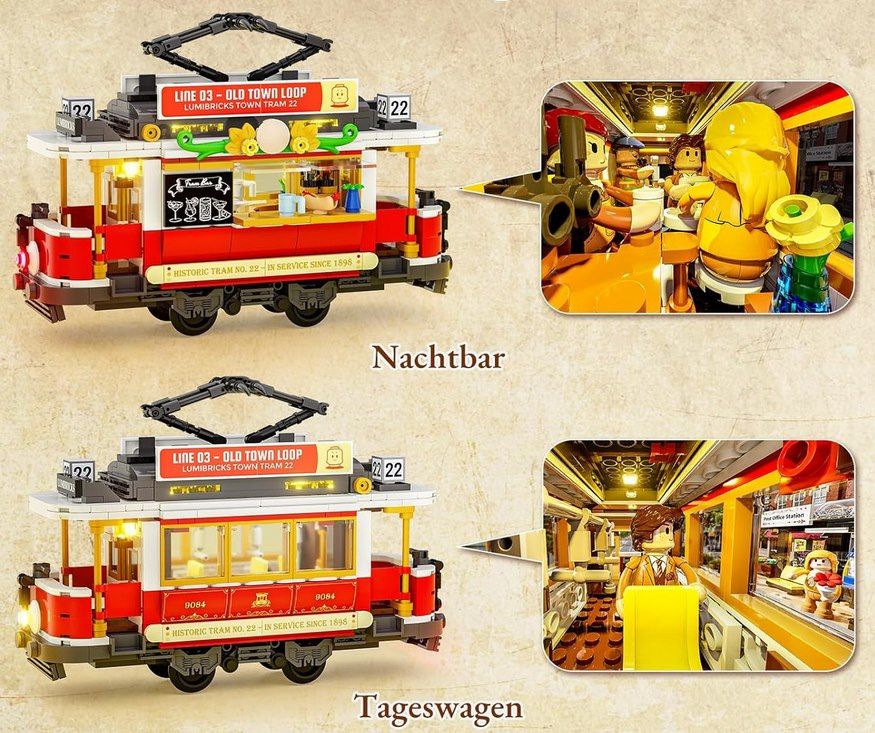🚋 Lumibricks Historische Straßenbahn & Bahnhof (L9084) für 56€ (statt 84€) 🚋 Lumibricks Historische Straßenbahn & Bahnhof (L9084) für 56€ (statt 84€)