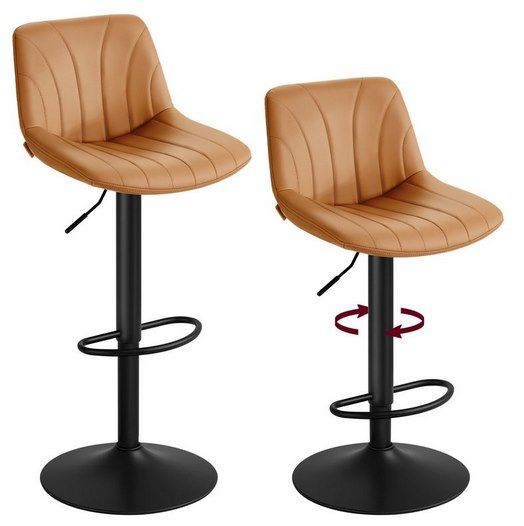 🍹 2x VASAGLE drehbare Barhocker mit Rückenlehne für 59,99€ (statt 72€)