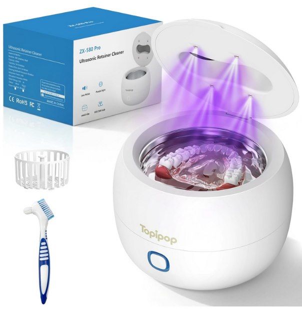 🦷💍 Topipop 45K Hz UV Ultraschallreiniger (200 ml) für 19,99€ (statt 30€)