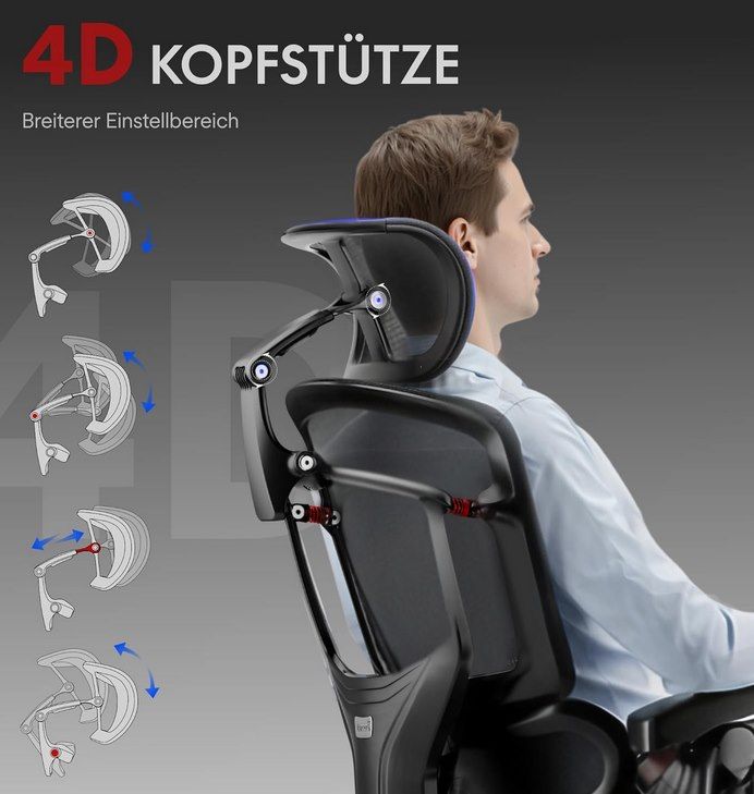 💺 FLEXISPOT ErgoX Pro Mesh mit ausziehbarer Fußstütze für 359,97€ (statt 380€)