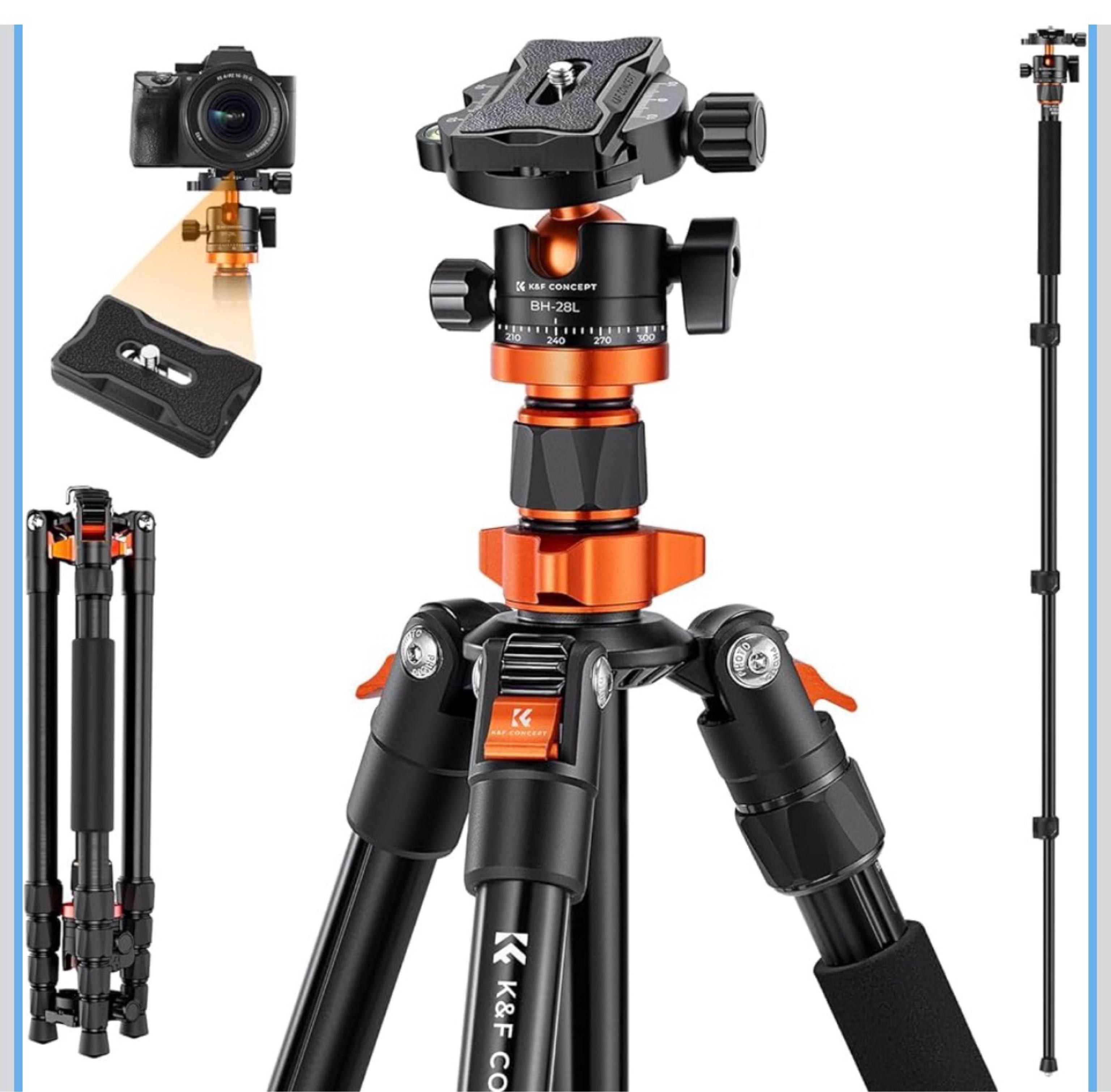 K&F Concept Kamera Stativ, Tripod mit 360°Kugelkopf K&F Concept Kamera Stativ, Tripod mit 360°Kugelkopf