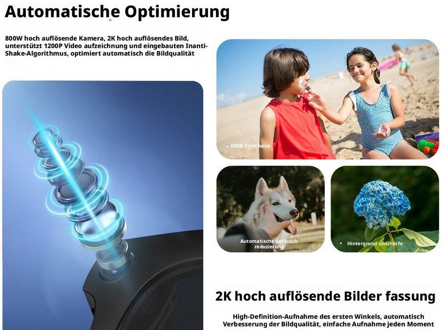 🕶️ Blackview BV100 Smarte AI Brille mit Kamera für 38,99€ (statt 73€)