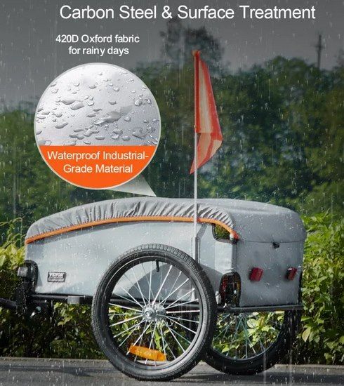 🚲 VEVOR Fahrrad Lastenanhänger bis 45kg für 79,99€ (statt 89€)