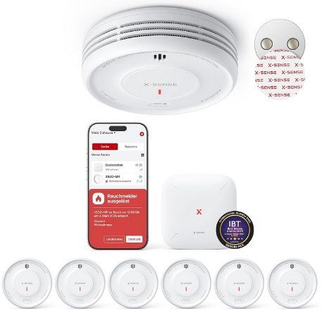 👨‍🚒 6x X-Sense XS0D-MR Smarter WLAN Rauchmelder mit Basisstation für 94,54€ (statt 124€)