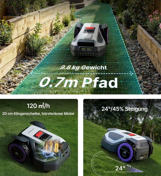 👨🌾 ANTHBOT M9 Mähroboter ohne Begrenzungskabel mit RTK & Dual-Vision für 719€ (statt 849€) 👨🌾 ANTHBOT M9 Mähroboter ohne Begrenzungskabel mit RTK & Dual Vision für 719€ (statt 849€)