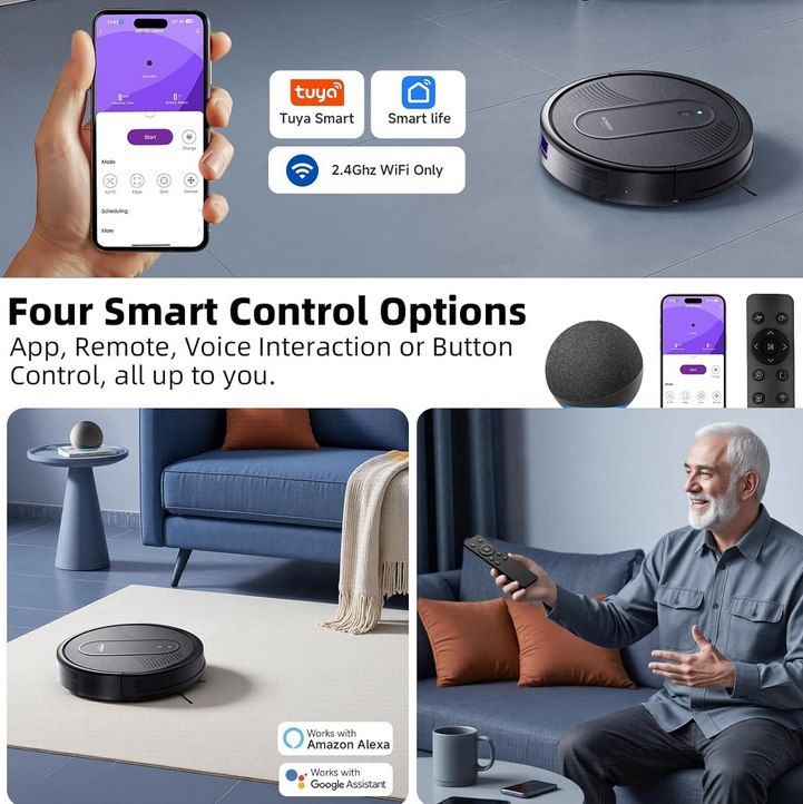 🧹 MONSGA MR1 Saugroboter mit Wischfunktion & App Steuerung für 59,99€ (statt 80€)