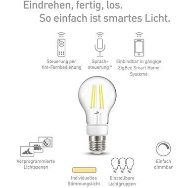 💡 4er Pack tint Smarte LED Birne E27 5W Filament für 14,99€ (statt 32€) 💡 4er Pack tint Smarte LED Birne E27 5W Filament für 14,99€ (statt 32€)