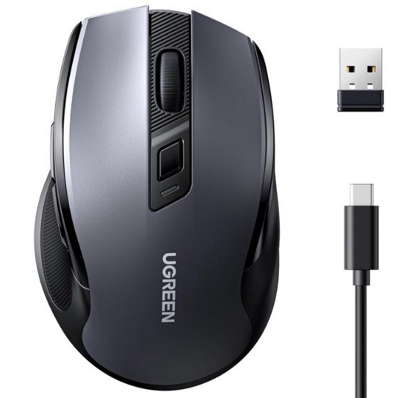 🖱️ UGREEN 2.4G & Bluetooth Maus mit 4.000 DPI für 14,98€ (statt 20€)