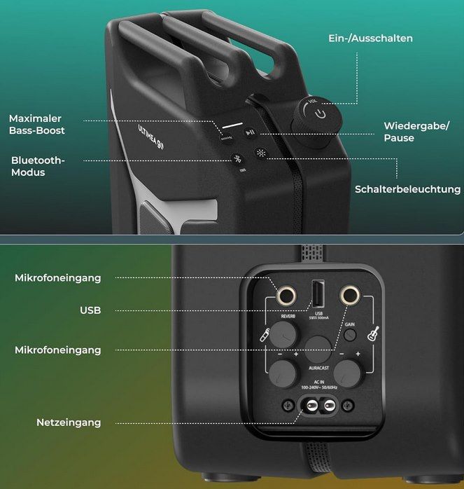 🔊 ULTIMEA Go 300W Partybox mit BassMX, RGB & 16h Spielzeit für 179,99€ (statt 280€) 🔊 ULTIMEA Go 300W Partybox mit BassMX, RGB & 16h Spielzeit für 179,99€ (statt 280€)