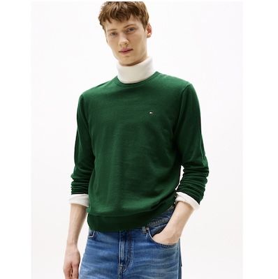 👨‍🦰 Tommy Hilfiger Herren Pullover Essential Cotton mit Rundhals für 48€ (statt 65€)