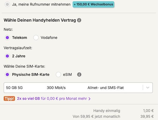 😱 Krass 📱 Samsung Galaxy S26 (512GB) nur 1€ + 50GB Telekom für 39,95€ mtl. + 150€ Bonus