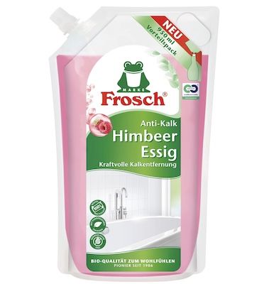 🐸 4x 950 ml Frosch Himbeer-Essig Anti-Kalk Reiniger ab 7,16€ (statt 12€)