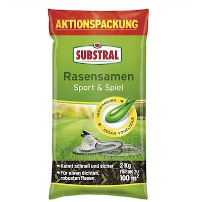 🌱 2kg Substral Rasensamen Sport und Spiel (bis 100qm) für 15,99€ (statt 20€)