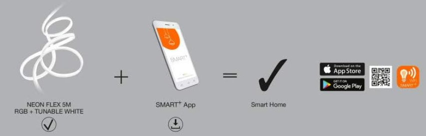 LEDVANCE SMART+ NEON FLEX Multicolor Wifi 5m Stripe für 16,99€ (statt 36€)