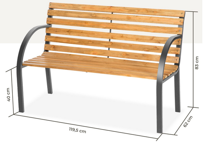 TecTake Michaela Gartenbank 2 Personen für 49,99€ (statt 58€)