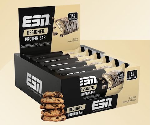 🍫 12er Pack ESN Designer Bar Protein Riegel Cookie Dough ab 22,45€ (statt 29€)   MHD 05/26