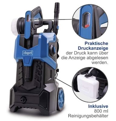 💦 Scheppach Hochdruckreiniger HCE3000 mit 8m Anti Twist Schlauch für 109,65€ (statt 130€)