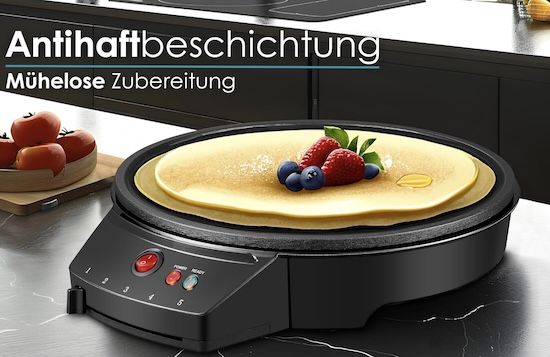 🧇 Steinborg Crêpes Maker, 30cm für 19,90€ (statt 30€)