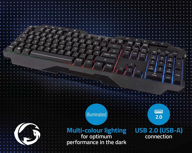 ⌨️ Nedis GKBD110BKDE Gaming USB Tastatur für nur 7,77€ (statt neu 23€)