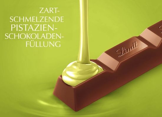 🍫 1,14kg Lindt LINDOR Stick Pistazie für 19,99€ (statt 54€)   nur 0,67€/Stick
