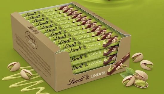 🍫 1,14kg Lindt LINDOR Stick Pistazie für 19,99€ (statt 54€)   nur 0,67€/Stick