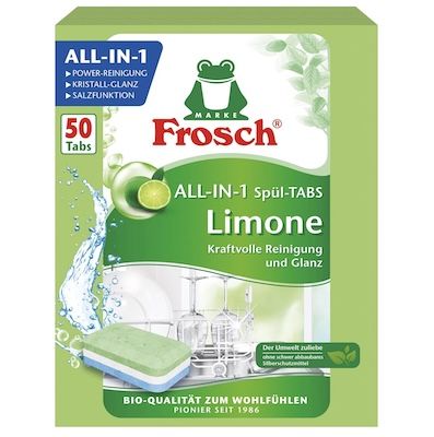 🐸🍽️ 150x Frosch Spülmaschinen-Tabs Limone All-in-1 ab 15,90€ (statt 30€)