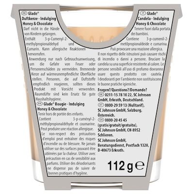 🕯️ 6x Glade Duftkerze Honey & Chocolate, 112 g ab 10€ (statt 24€)   Joybuy Neukunden