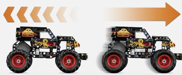 👨‍🔧 LEGO Technic Monster Jam Grave Digger – Feuer und Eis (42219) ab 18,99€ (statt 24€)